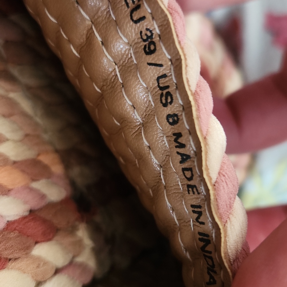 Salt + Umber Sunny Slides Sandals Pink Neutral Boho Chic Ecocore Sustainable 8 - Picture 6 of 6